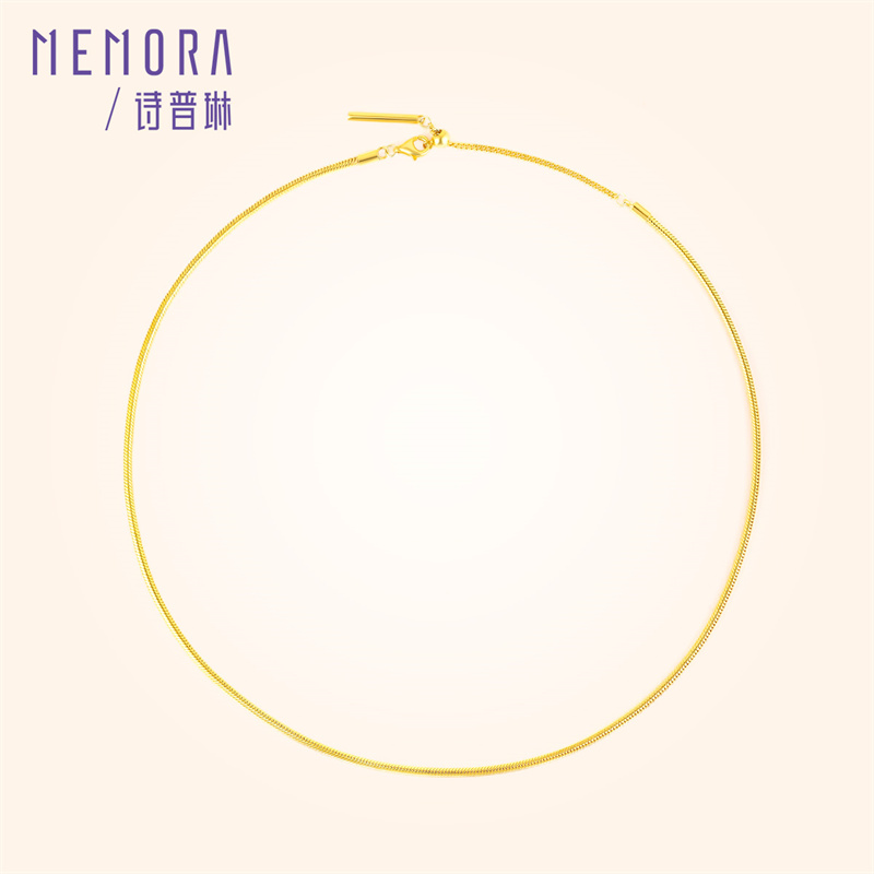 【任选3件599元】蛇骨项链 S925银简约叠戴项链时尚ins风项链MEMORA诗普琳YNE00801、YNE00802（线上专供）