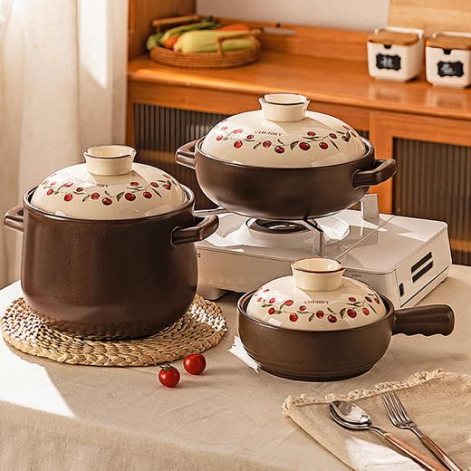 摩登主妇砂锅家用燃气灶专用煲仔饭煲汤锅耐高温干烧不裂陶瓷沙锅 商品图0