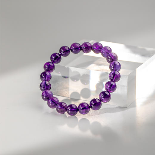 腕间藏星河超七水晶及九紫离火紫水晶手串天然原厂地 商品图3