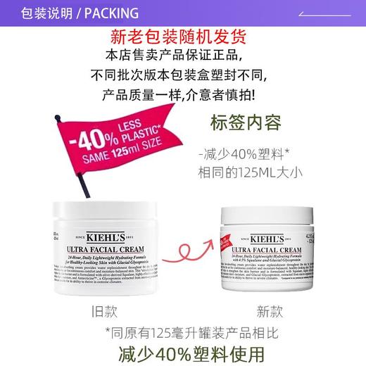 女神驾到【 保税仓直发 】KIEHL'S科颜氏高保湿面霜高保湿清爽霜125ml/高保湿面霜125ml 商品图4