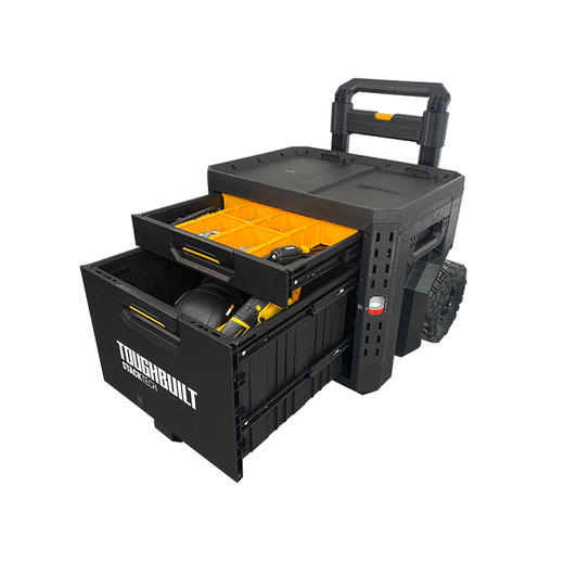 双抽屉拉杆拖轮堆叠工具箱-TB-B1-D-R92 商品图7