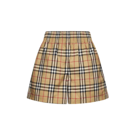 【二】BURBERRY 巴宝莉 女士棉质休闲短裤 格子 8083147 A7028
