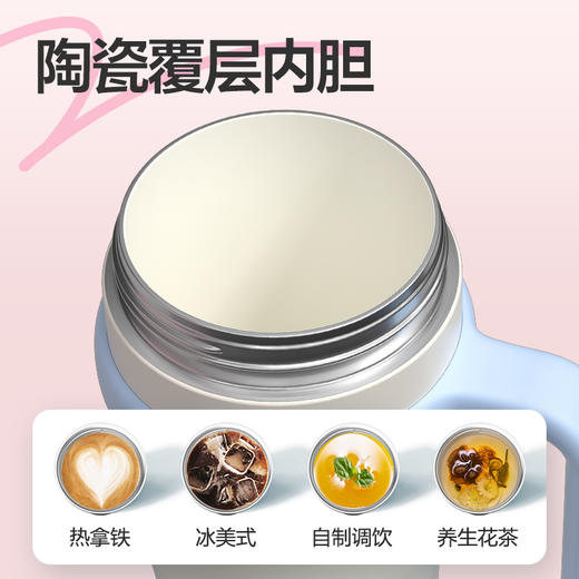 乐扣乐扣（LOCK&LOCK）保温杯吸管水杯泡茶保冷便携陶瓷覆层内胆LHC4402 商品图2