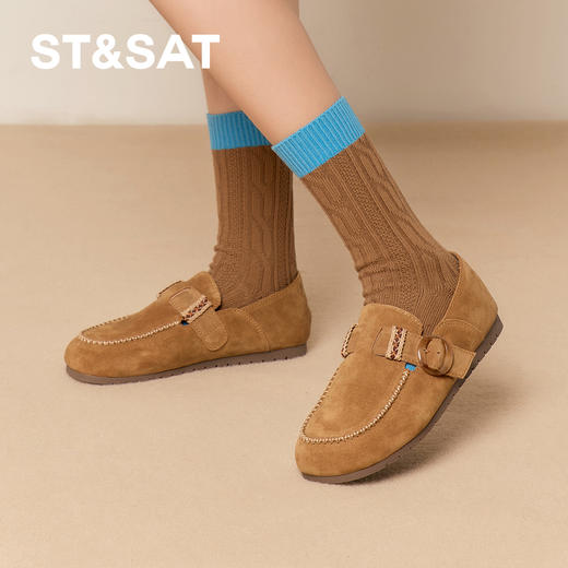 星期六简约玳瑁圆扣舒适勃肯鞋SSD3111042 商品图3