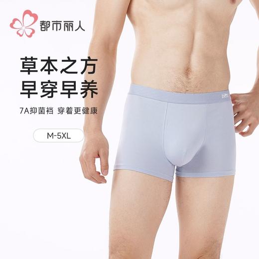 都市丽人内裤男士内裤50S水柔棉内裤明筋平角内裤男内裤FKHC33 商品图0