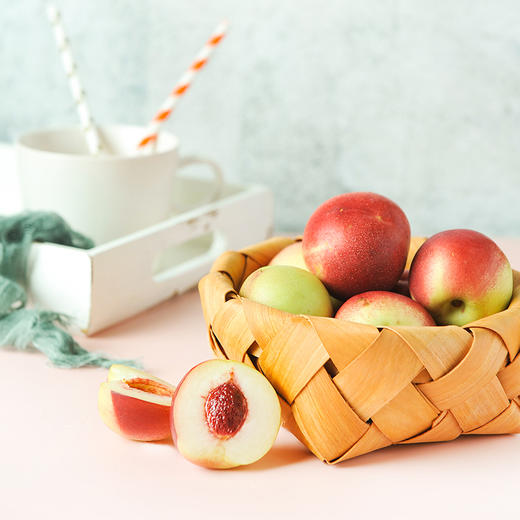 新鲜水果 桃味浓郁 口感清脆珍珠枣油桃  500g 商品图3