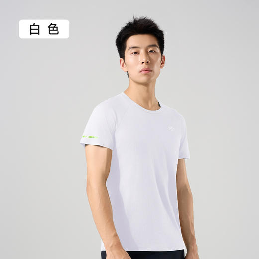 【59秒杀】有为者/男女款呼吸方格圆领速干短袖轻薄吸汗T恤透气跑步服动感风 商品图7