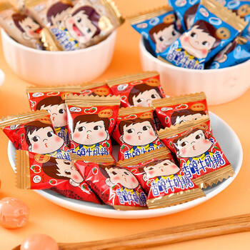 不二家 香醇牛奶糖 500克(约145颗) 婚庆喜糖 儿童糖果 休闲零食 礼物 /休闲食品 /糖果 /奶糖 商品图0