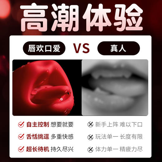 【女用器具】谜姬 欲唇 舌舔款 舌舔 嘴巴 商品图5