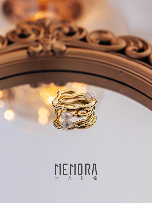 【任选3件599元】偏爱也是例外戒指 S925银时尚ins风珍珠戒指MEMORA诗普琳YRE00501（线上专供） 商品图2