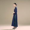吉祥衣家新中式国风蚕桑丝裙子气质修身女装凤袅袅连衣裙 商品缩略图3