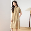莱赛尔天丝亚麻连衣裙，polo裙宽松直筒漂亮裙子HR-YLDS9925 商品缩略图2