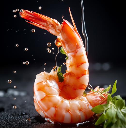 （海朴）渤海湾盐田虾750g*2盒   （40-50只/斤）鲜捕活冻盐田鲜虾 商品图4