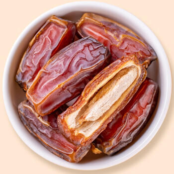 松川良品 特级椰枣 蜜饯果干休闲零食品铺子免洗金丝果脯小吃 600g 罐装 /休闲食品 /蜜饯果干 /枣 商品图0