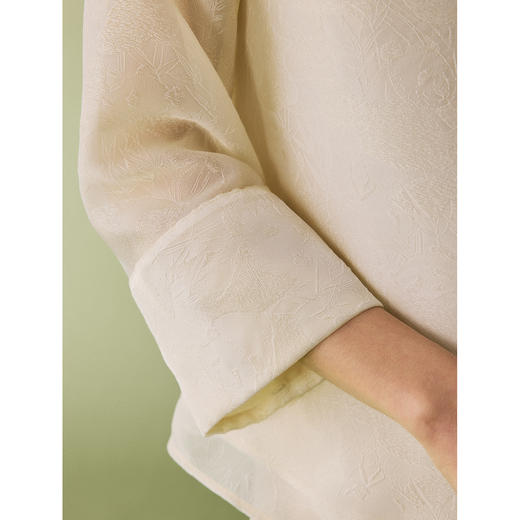 HeyDress网纱提花圆领外套/网纱提花A摆半裙 商品图3