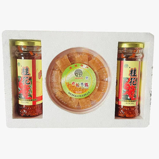 正宗浦城桂花酱礼盒0添加剂桂花茶精美礼盒酸枣糕零食 商品图4