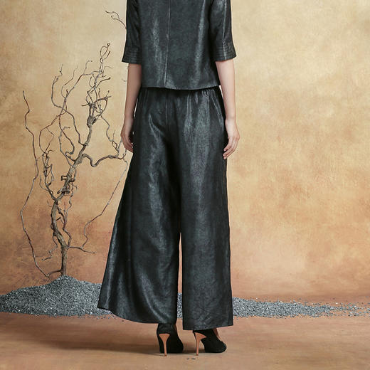 吉祥衣家新中式国风桑蚕丝裙子气质修身女装青铜器套装 商品图4