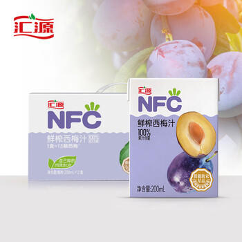 汇源100%NFC西梅汁200ml*12盒纯果汁无添加整箱饮料果蔬汁礼盒 /水饮冲调 /饮料 /果蔬汁/饮料 商品图6