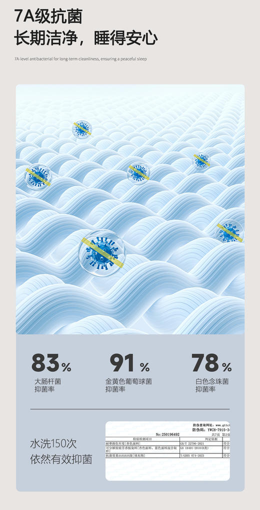 本屋创品深睡小蓝被学生宿舍单人被子保暖柔软抑菌被芯四季通用春秋冬被被褥 商品图7