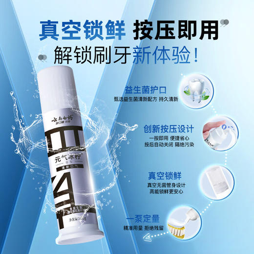 【官方正品】云南白药牙膏泵式按压直立式清新口气早晚护龈成人牙齿官方正品 商品图2