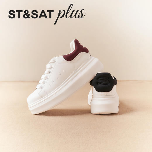 星期六百搭韩系时尚厚底小白鞋SSD3112038 商品图2