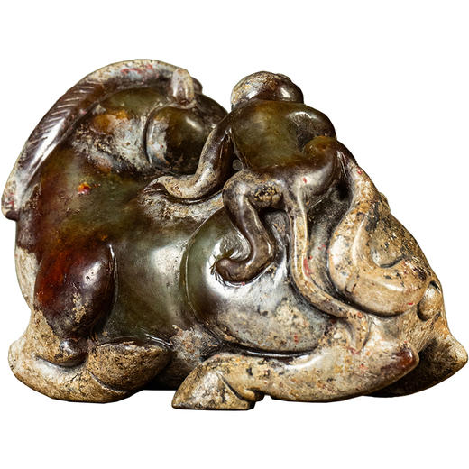 清	玉雕马上封侯摆件 商品图5