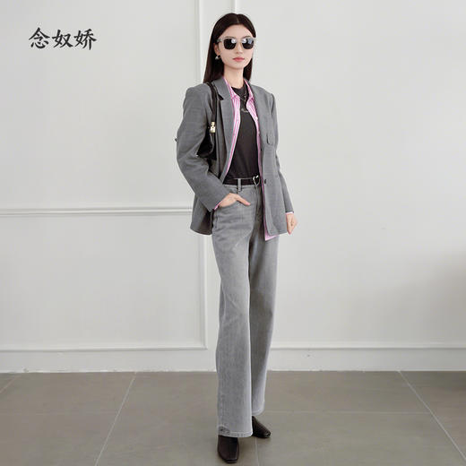 【商场同款】CNT5876/CNT5895  “ 超模裤 ” 云雾灰色两种裤长可选 满足150-170的穿搭需求 商品图5