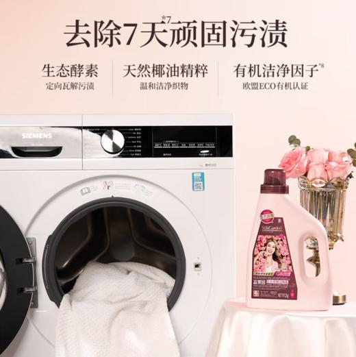 蔬果园乌木玫瑰精油香氛柔护洗衣液99.9%除菌率 护色柔肤 30天留香 2kg-6203  送袋包4D天然玫瑰洗衣凝珠1袋 商品图5