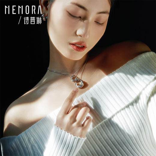 【任选3件599元】新月项链 S925银圆环项链时尚ins风项链MEMORA诗普琳YNE00701、YNE00702（线上专供） 商品图1