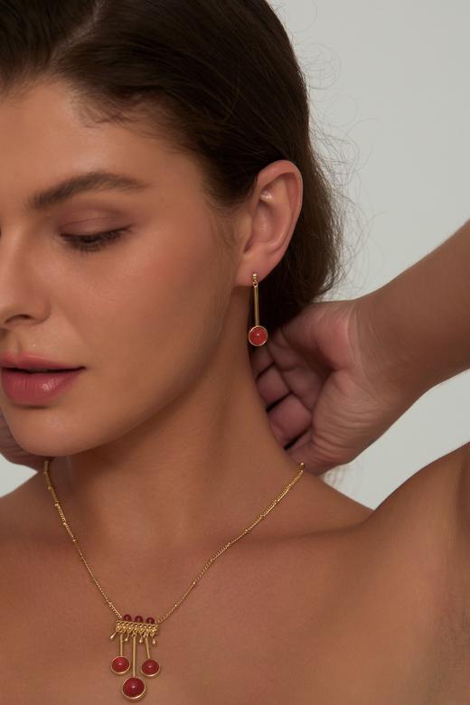 SOL DE VERANO 格兰纳达红石榴复古项链 商品图0