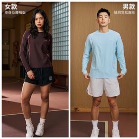 录士LUSHISI无形之境主题户外速干长袖男女吸湿速干运动休闲骑行