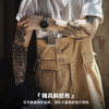 马登工装美式复古卡其重磅背带裤阿美咔叽休闲阔腿直筒吊带裤男秋 商品缩略图2