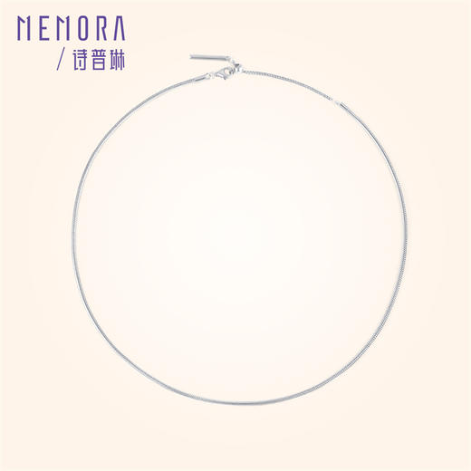 【任选3件599元】蛇骨项链 S925银简约叠戴项链时尚ins风项链MEMORA诗普琳YNE00801、YNE00802（线上专供） 商品图4
