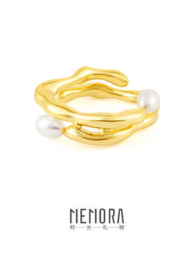 【任选3件599元】偏爱也是例外戒指 S925银时尚ins风珍珠戒指MEMORA诗普琳YRE00501（线上专供）