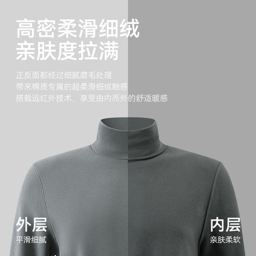 秋冬针织高领远红外保暖亲肤长袖显瘦T恤-T25-02 商品图6