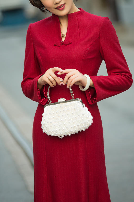 【经典老款复活投票】 年华中长款九分袖连衣裙 商品图2