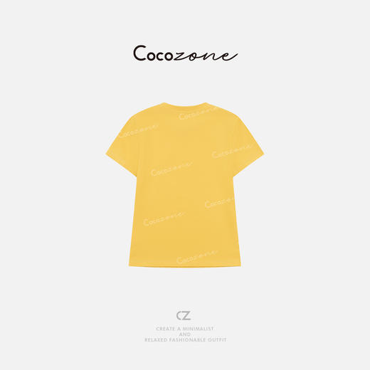 COCO ZONE 刘一一 圆领简约精致感街头风圆领短袖T恤 CD2A1478 商品图1