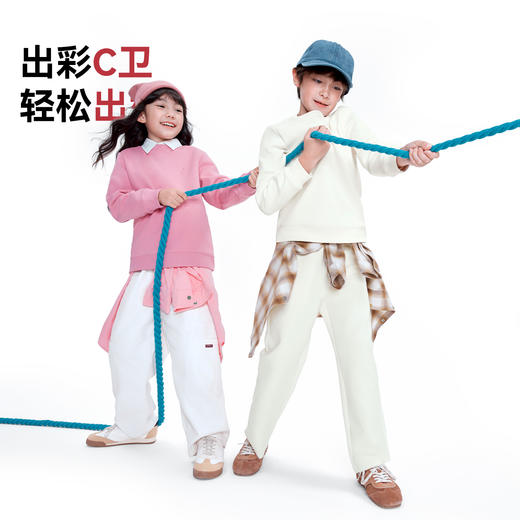 【实体店同款】男女童圆领长袖卫衣秋季新款安奈儿童装AM531467 商品图4