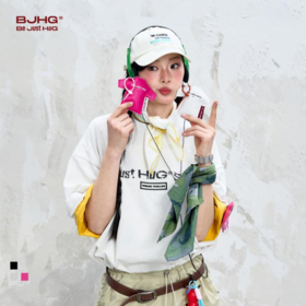 BJHG不计后果 玩趣贴贴短袖t恤男款夏季潮牌凉感速干抗菌情侣半袖