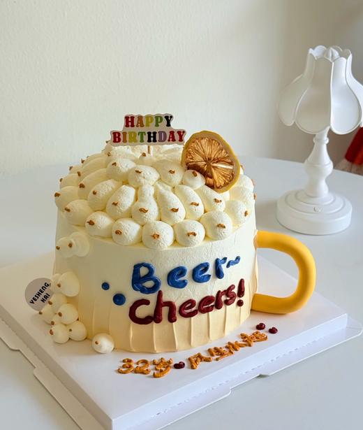 优品--【啤酒杯】送男士生日蛋糕 商品图0