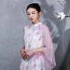 吉祥衣家中国风真丝新中式复古2025新款春夏款女装碧秀玉兰连衣裙 商品缩略图2