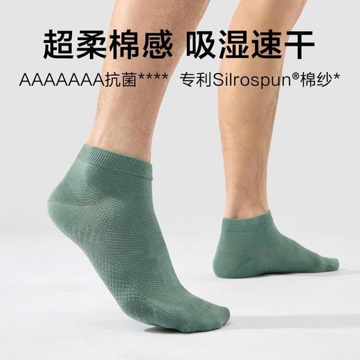 MM 山姆 Member's Mark 吸湿速干棉男短袜 8双装 混色 商品图9