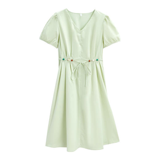 【小个子】 IEF/爱依服2025 夏季 法式优雅气质感通勤风百搭显瘦连衣中裙DS41377 商品图5