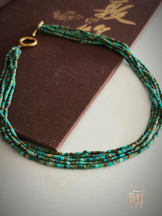 绿松石多层设计项链 商品图3