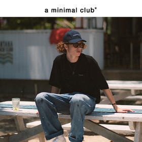 a minimal club复古纯棉重磅大口袋宽松短袖T恤休闲男AM55TE03