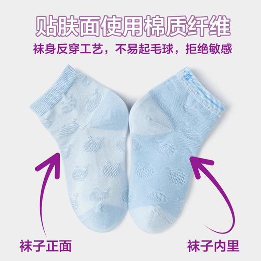 MM 山姆 Member's Mark 吸湿速干棉女童袜 7双装 混色 商品图6