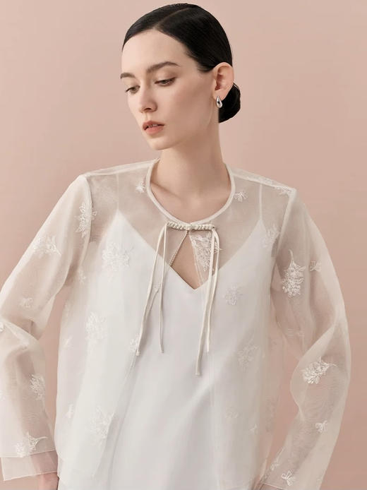 丝所｜24W040 新中式双面穿外套［ 白A / 黑B ] 商品图1