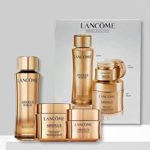 【电台专属 保税仓直发】LANCÔME/兰蔻菁纯清爽面霜精华水眼霜三件套玫瑰精华水150ml轻盈型面霜60ml菁纯眼霜20ml 商品图2