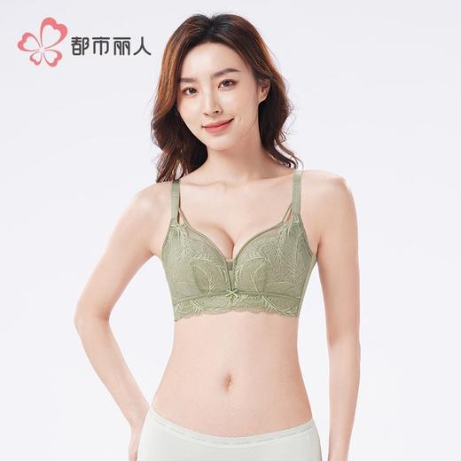 都市丽人内衣女士内衣蕾丝内衣文胸B杯可穿无钢圈三排四扣YBH2K5 商品图1