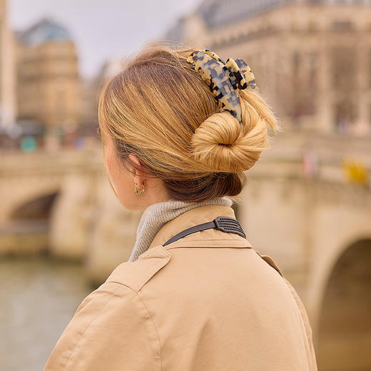 品牌直发 Alexandre De Paris 经典鲨鱼夹大号 E深褐色/W玳瑁色/N黑色 商品图3